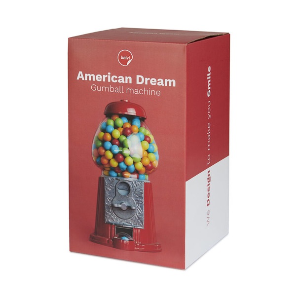 alvi chicletera American Dream Rojo Hucha y dispensador de caramelos, chicles, chocolates, frutos se