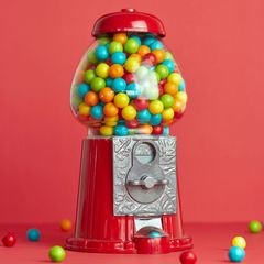 alvi gumball machine American Dream Red Coin bank and dispenser for candy, gum, chocolates, nuts Wor