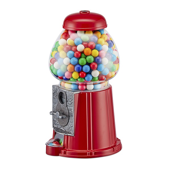 alvi gumball machine American Dream Red Coin bank and dispenser for candy, gum, chocolates, nuts Wor