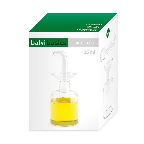 Balvi - Ölspender aus durchsichtigem Glas und einem Fassungsvermögen von 125 ml