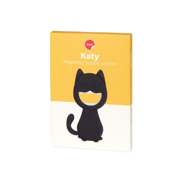 Balvi abrebotellas Katy Color gris En forma de gato Magnético Plástico PVC/metalMAGNÉTICO