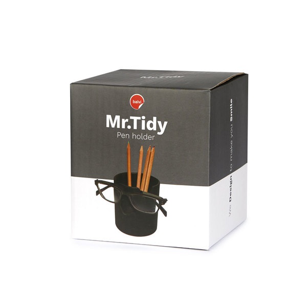 alvi portalápices & soporte gafas Mr Tidy Color negro Mantén tus gafas ordenadas en tu casa y oficin