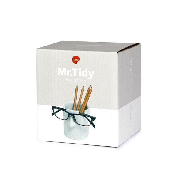 alvi portalápices & soporte gafas Mr Tidy Color blanco Mantén tus gafas ordenadas en tu casa y ofici