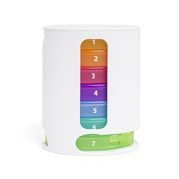alvi pastillero One Week Color multicolor Organizador semanal Organiza las pastillas que te has de t