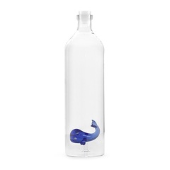 alvi - Blue Whale Balvi Botella Blue Whale Con figura en forma de ballena azul en el interior Borosi
