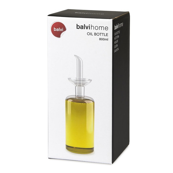 Balvi -  oil cruet of 800 ml capacity made of clear glass