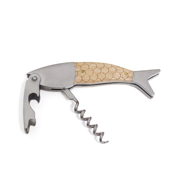 alvi Sacacorchos Wild Salmon Abrebotellas y herramienta multiusos Con caja metálica Acero/madera DIS