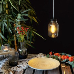 Balvi Tischleuchte Light Jar Es umfasst Wandbehang Kit Kristall 18,5 cmSie können hängen