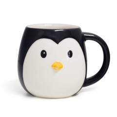 alvi Mug Pingo Coppa a forma di testa di pinguino capacità di 400ml Lavabile in lavastoviglie e forn