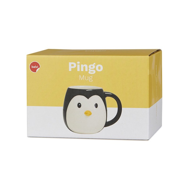 alvi Mug Pingo pingouin en forme de coupe la tête capacité 400ml Lave-vaisselle et micro-ondes Céram