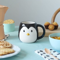 alvi Mug Pingo Cup-shaped head penguin 400ml capacity Dishwasher safe and microwave CeramicGREAT CAP