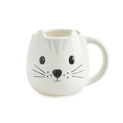 alvi Mug Kitty Taza en forma de cabeza de gato Capacidad 400ml Apta para lavavajillas y microondas C