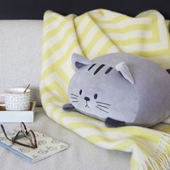Balvi Cushion Kitty Gray colour Cat form Soft and very smooth PolyesterVERY SOFT