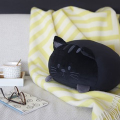 Balvi Cojín Kitty Color negro Forma de gato Suave y muy blando PoliésterMUY SUAVE