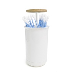 Balvi Cotton buds dispenser Push & Up White colour  ABS plasticEASY TO USE