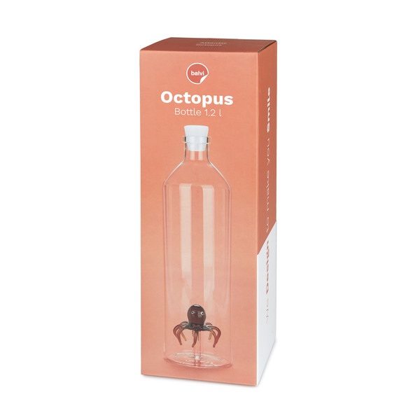 Balvi - Octopus Glasflasche für Wasser