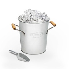 alvi Wine cooler & ice bucket Grand Vin double wall With lid and shovel Galvanized metal DOUBLE WALL