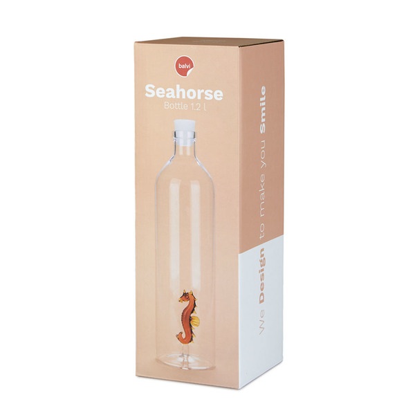 Balvi - Seahorse Glasflasche für Wasser