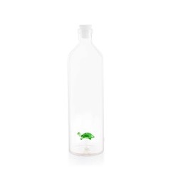 alvi - Turtle Balvi Botella Turtle Con figura en forma de tortuga verde en el interior Borosilicato