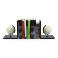 Balvi Bücherstütze Mappamondo Mit Erdkugel 2-teilig HolzBÜCHER SICHER AUFBEWAHREN