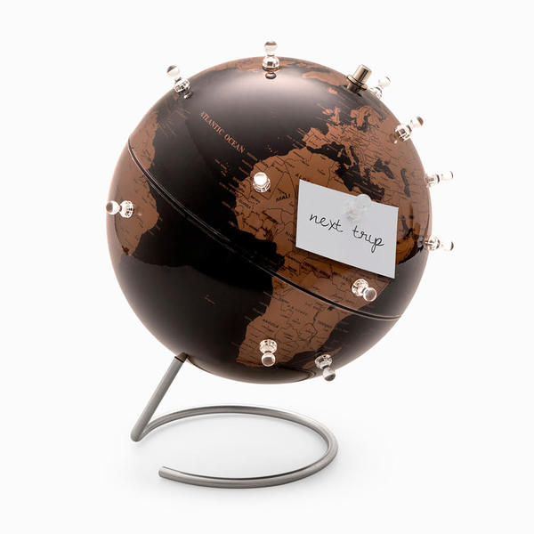 Balvi Globo terráqueo Antique Globe Color negro Magnético Con 12 imanes MetalCON 12 IMANES