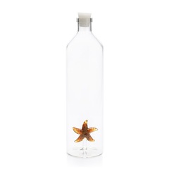 alvi - Starfish Balvi Botella Starfish Con figura en forma de estrella de mar roja en el interior Bo