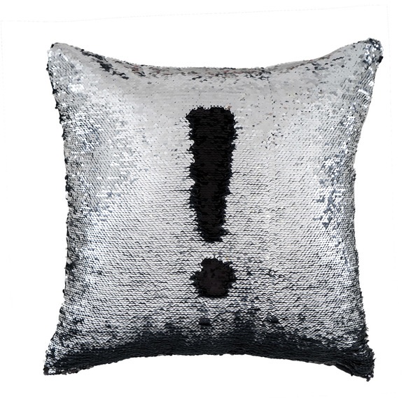 alvi Coussin Magic Couleur noir et argenté Couleurs réversibles Inclut la housse amovible et le remb