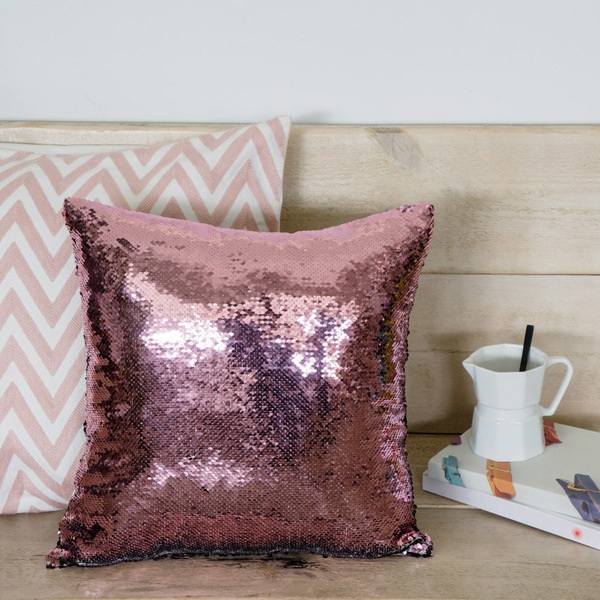 Balvi Cuscino Magic Colore nero/colore rosa Sfoderabile Poliestere 40x40cmCREATIVITÀ