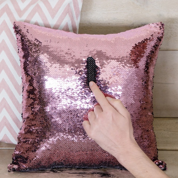 Balvi Cuscino Magic Colore nero/colore rosa Sfoderabile Poliestere 40x40cmCREATIVITÀ