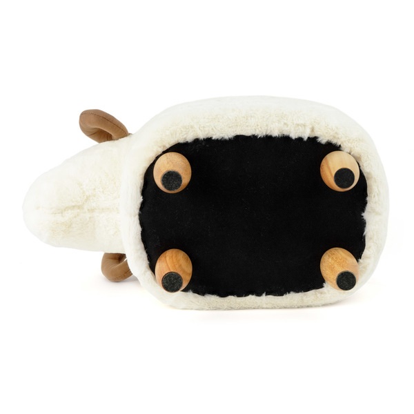 Balvi Stool Le Mouton White colour Shaped like sheep Wooden legs Wood/leatheretteVERSATILE