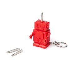 Balvi Portachiavi Robot Colore rosso Con luce 3 punte da cacciavite Plastica ABS/inoxCOLORATO
