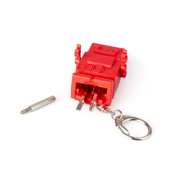 Balvi Portachiavi Robot Colore rosso Con luce 3 punte da cacciavite Plastica ABS/inoxCOLORATO