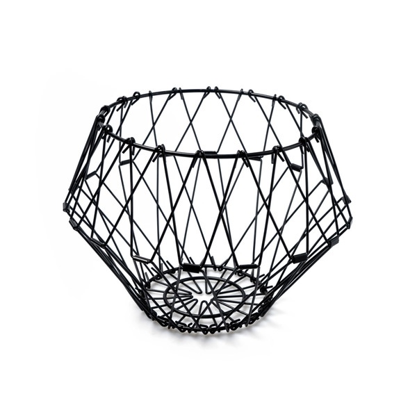 Balvi Frutero Multi Form Color negro Contenedor decorativo Ajustable MetalMODIFICA SU FORMA
