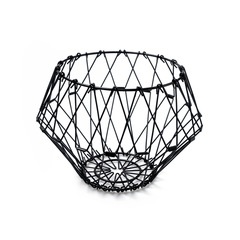 Balvi Fruit basket Multi Form Black colour Decorative container Adjustable MetalADJUSTABLE FORM