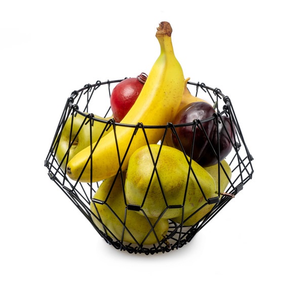 Balvi Frutero Multi Form Color negro Contenedor decorativo Ajustable MetalMODIFICA SU FORMA