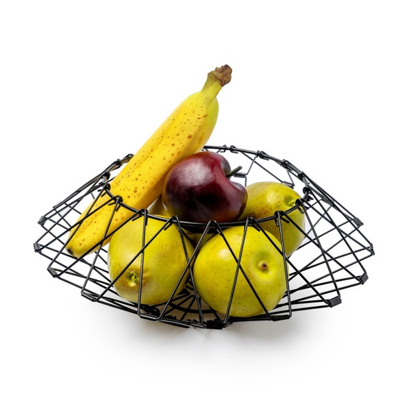 Balvi Frutero Multi Form Color negro Contenedor decorativo Ajustable MetalMODIFICA SU FORMA