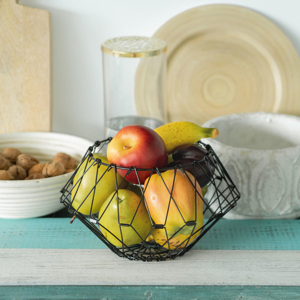 Balvi Frutero Multi Form Color negro Contenedor decorativo Ajustable MetalMODIFICA SU FORMA