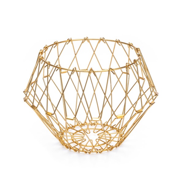 Balvi Corbeille à fruits Multi Form Couleur doré vintage Décorative Modulable MétalCHANGE DE FORME
