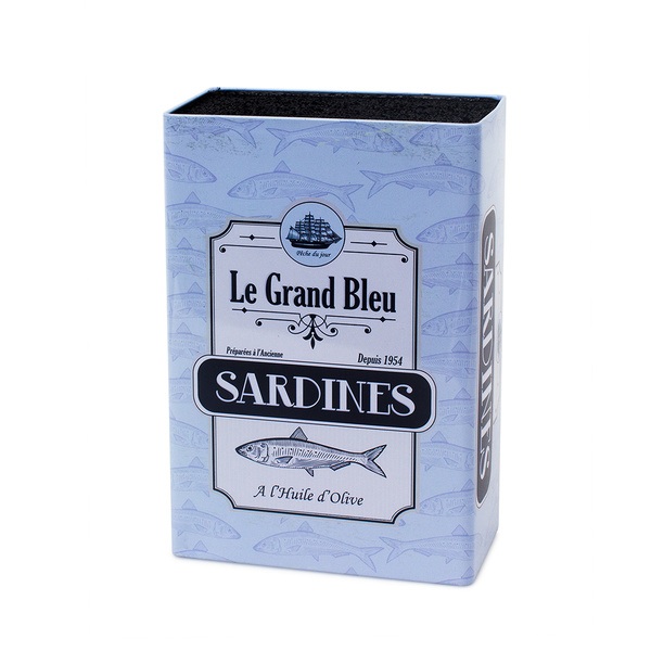 Balvi Knife holder Sardines Great capacity Shaped tin of sardines TinGREAT CAPACITY