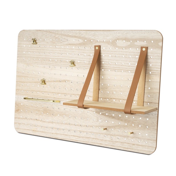 alvi Tablero multiusos Peg Wall Con 7 accesorios Para fotos, notas, llaves y otros complementos Deco