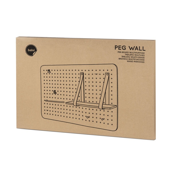 alvi Tablero multiusos Peg Wall Con 7 accesorios Para fotos, notas, llaves y otros complementos Deco
