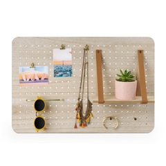 alvi Tablero multiusos Peg Wall Con 7 accesorios Para fotos, notas, llaves y otros complementos Deco