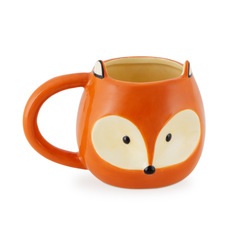 Balvi Mug Fox Tazza con forma di testa di volpe Con manico Capacità: 482ml CeramicaGRANDE CAPIENZA