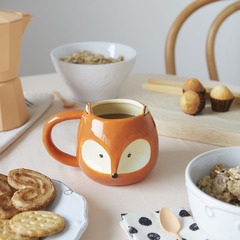 Balvi Mug Fox Animal cup face With Handle Capacity: 482ml CeramicGREAT CAPACITY