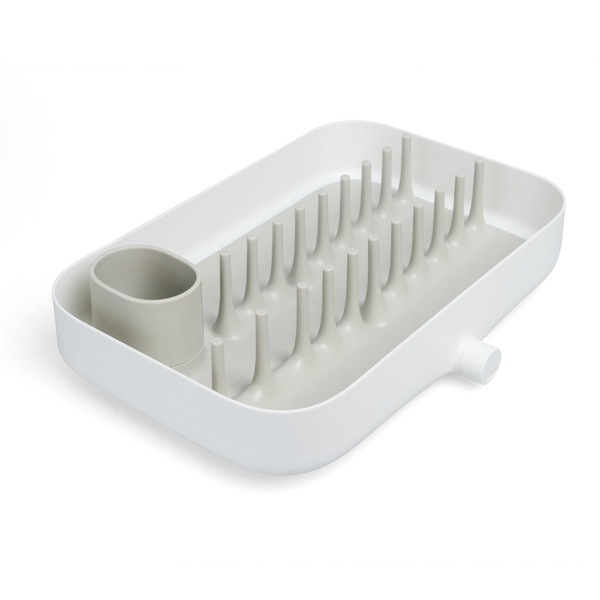 alvi Dish drainer Minim White colour Great capacity Drain Non-slip feet ABS plastic 41cmGREAT CAPACI
