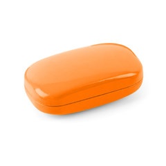 alvi Robustes Mehrzwecketui Mini Box Farbe Orange Etui zum Mitführen von Schmuck, Kontaktlinsenbehäl