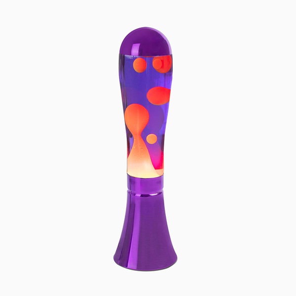 Balvi Lampe Lava Magma Couleur violet Lave rouge Ampoule incluse Aluminium/verre 45cmDECORATIVE