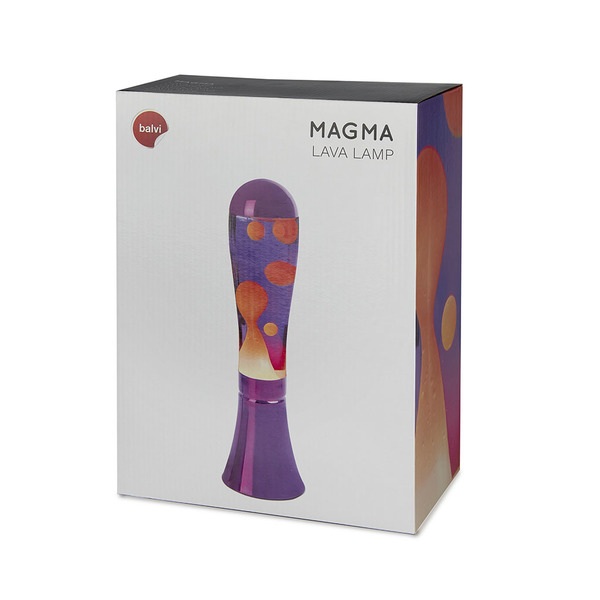 Balvi Lampe Lava Magma Couleur violet Lave rouge Ampoule incluse Aluminium/verre 45cmDECORATIVE