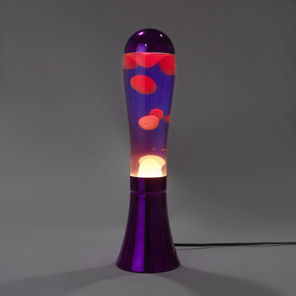 Balvi Lampe Lava Magma Couleur violet Lave rouge Ampoule incluse Aluminium/verre 45cmDECORATIVE