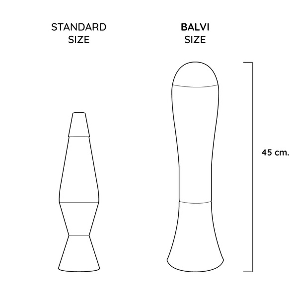 Balvi Lampe Lava Magma Couleur violet Lave rouge Ampoule incluse Aluminium/verre 45cmDECORATIVE